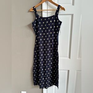 Navy Floral Tunic Indian Punjabi Dress